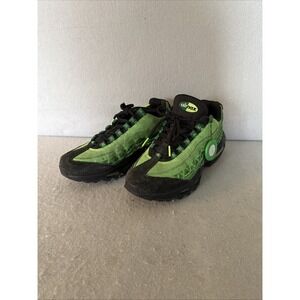 Nike Air Max 95 Naija Nigeria Soccer Neon Green Reptile Snake Men's 7.5